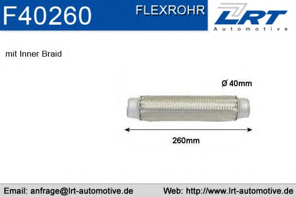LRT F40260 Flex Hose, exhaust system